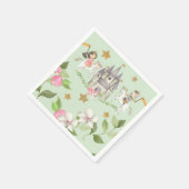Prinzessin und Ritter Party, Prinzessin, Kindergeb Serviette (Ecke)
