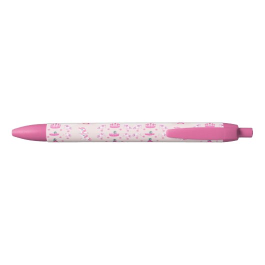 Prinzessin- und Schlossmuster Stift (Rückseite)