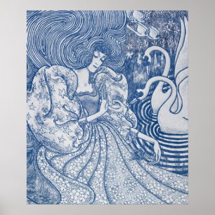 Prinzessin und Schwan Poster