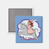 Prinzessin und Unicorn Magnet (Vorderseite/Rückseite)