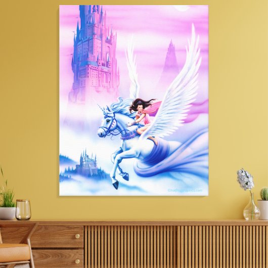 Prinzessin Unicorn, große Leinwand (Insitu (Wohnzimmer))