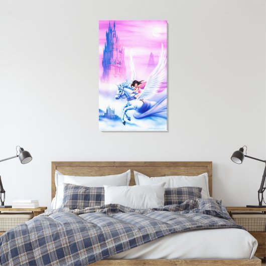 Prinzessin Unicorn, große Leinwand (Insitu (Schlafzimmer))
