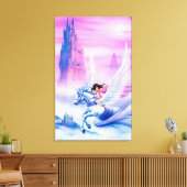 Prinzessin Unicorn, große Leinwand (Insitu (Wohnzimmer))