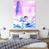 Prinzessin Unicorn, riesige Leinwand (Insitu (Schlafzimmer))