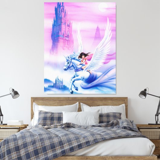 Prinzessin Unicorn, riesige Leinwand (Insitu (Schlafzimmer))
