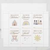 Prinzessin Valentinskarten für Kinder Briefbogen (Vorne/Hinten)