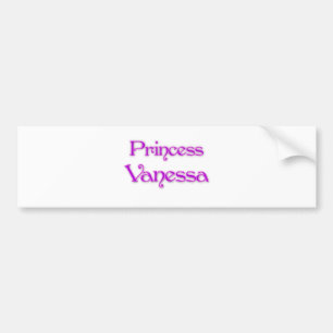 Prinzessin Vanessa Autoaufkleber