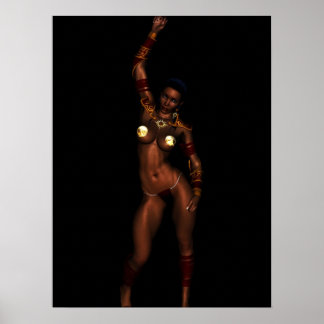 Prinzessin von Mars Fantasy Girl G-String Poster