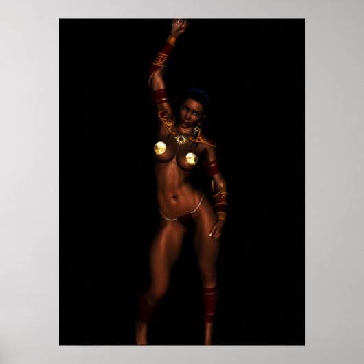 Prinzessin von Mars Fantasy Girl G-String Poster (Vorne)