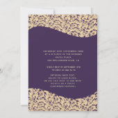 Prinzessin von Vintagem Luxusgold Einladung (Rückseite)