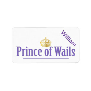 Prinzessin von Wails (Wales) Adressaufkleber