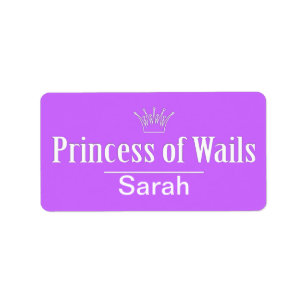 Prinzessin von Wails (Wales) Adressaufkleber
