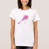 Prinzessin Wand With Stars T-Shirt (Vorderseite)
