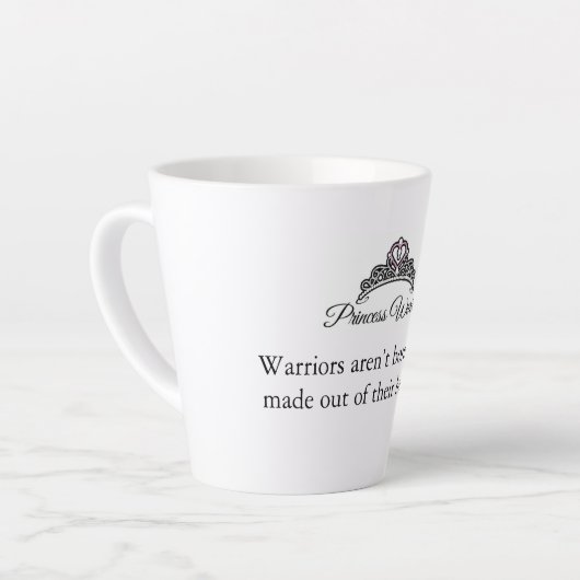 Prinzessin Warrior 12 oz Latte Tasse (Linke Ecke)