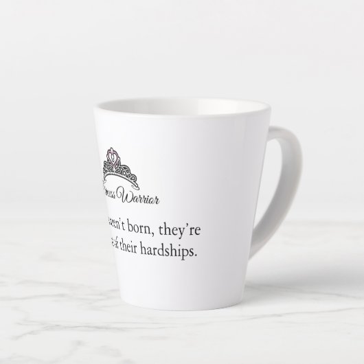 Prinzessin Warrior 12 oz Latte Tasse (Rechte Ecke)