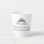 Prinzessin Warrior 12 oz Latte Tasse (Vorderseite)