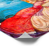 Prinzessin & White Peacock Zauberei Poster (Ecke)