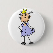 Prinzessin With Crown Button (Vorderseite)