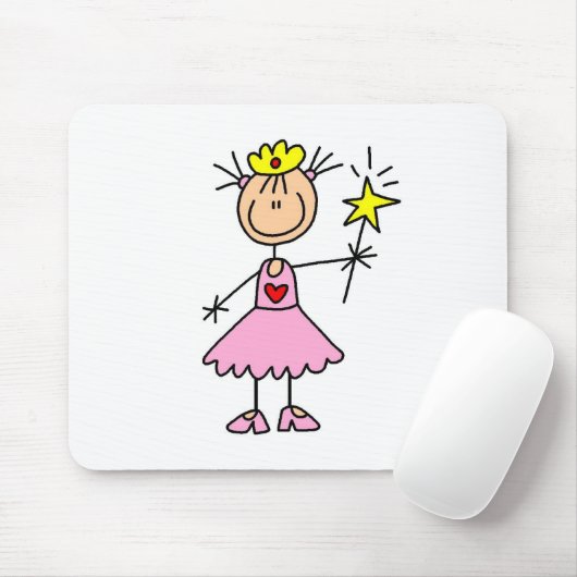 Prinzessin With Wand Mousepad (Mit Mouse)