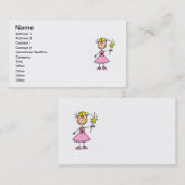 Prinzessin With Wand Visitenkarte (Vorne/Hinten)