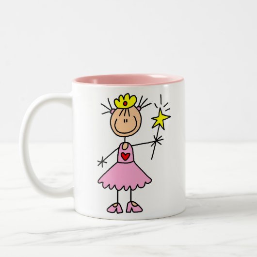 Prinzessin With Wand Zweifarbige Tasse (Links)