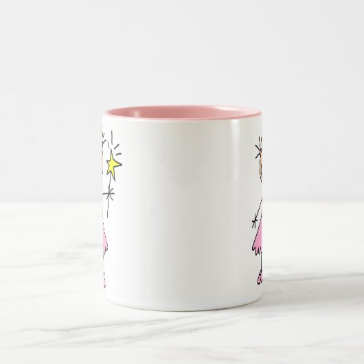 Prinzessin With Wand Zweifarbige Tasse (Mittel)