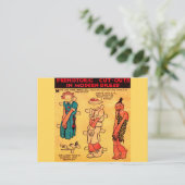 Prinzessin Wootietoot aus dem Comic der 1930er Jah Postkarte (Stehend Vorderseite)