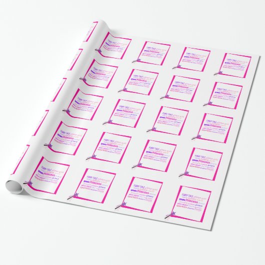 Prinzessin Wortkunst Geschenkpapier (Ungerollt)