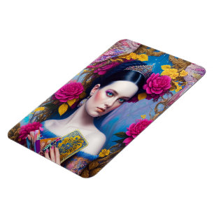 Prinzessin zeigt ihre Handtasche Magnet