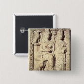 Prinzessin Zenobia und ein weiblicher Begleiter Button (Vorne & Hinten)