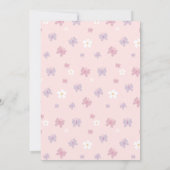 Prinzessin zum Geburtstag Einladung fünf. Kleine P (Rückseite)