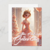 Prinzessin zum Geburtstag im rosa Traumkleid (Vorne/Hinten)