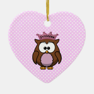 Prinzessineule Keramikornament