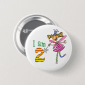 Prinzessinfee mit 2-Jährigen Button (Vorne & Hinten)