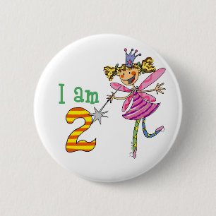 Prinzessinfee mit 2-Jährigen Button