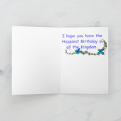 Prinzessingeburtstags-Grußkarte Karte (Innenseite)