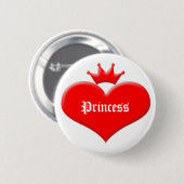 Prinzessinherz Button (Vorne & Hinten)