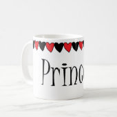 PRINZESSINherzen Kaffeetasse (Vorderseite Links)