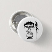 Prinzessinhuhnzahn Button (Vorne & Hinten)