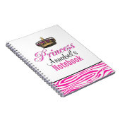 Prinzessinkrone im Pink Notizblock (Rechte Seite)