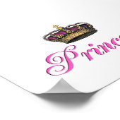 Prinzessinkrone im Pink Poster (Ecke)