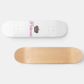 Prinzessinkrone im Pink Skateboard (Horizontal)