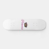 Prinzessinkrone im Pink Skateboard (Horizontal)