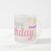 Prinzessinnen-Geburtstag Mattglastasse (VorderseiteRechts)