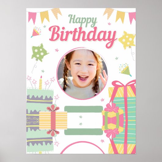 Prinzessinnen-Geburtstag Poster (Vorne)