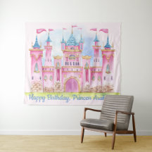 Prinzessinnen-Geburtstagsfeier Hintergrund Banner