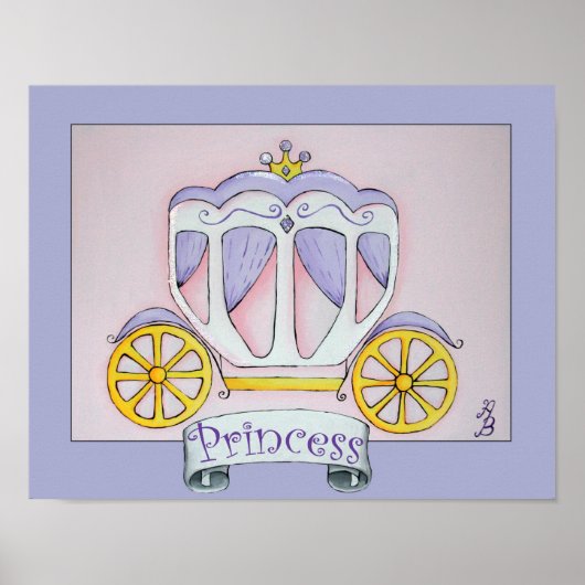 Prinzessinnen-Kutsche Poster (Vorne)