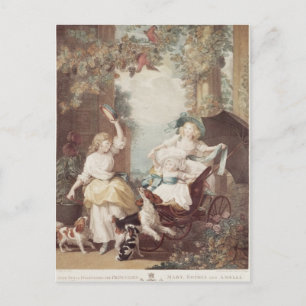 Prinzessinnen Mary, Sophia und Amelia Postkarte
