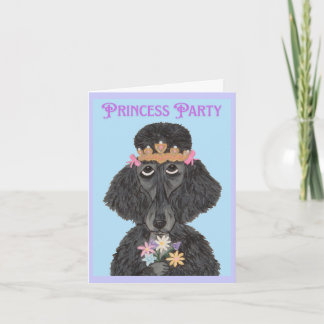 Prinzessinnen-Party-Pudel Einladung