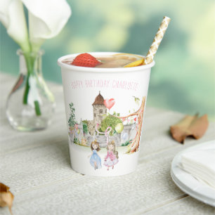 Prinzessinnen, Ritter & Dragons Fairy Tale zum Geb Pappbecher
